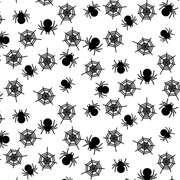 Simple Spider y patrón de icono web en fondo blanco para el concepto de diseño de vectores ilustrador — Vector de stock