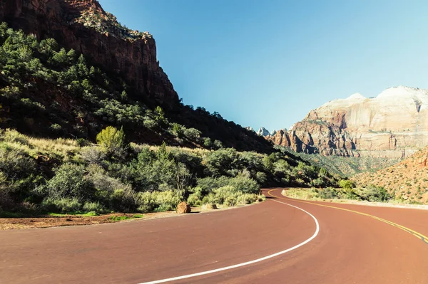 Bela Estrada Curva Montanha Grand Canyon — Fotografia de Stock