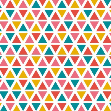 Vektör grafik tasarım fikir kavramı için beyaz arka plan üzerinde renkli üçgen