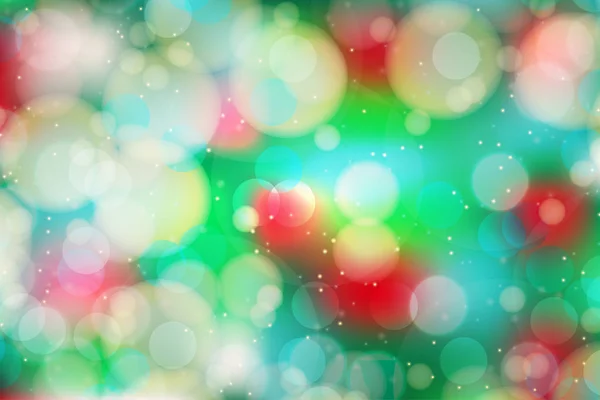 Feestelijke Kleurrijke Bokeh Glitter Licht Blur Groene Achtergrond Voor Vector — Stockvector