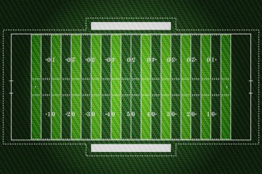 Gerçekçi işlemeli yama iş Amerikan futbolu alan öğesi vektör çizim tasarım konsepti dokusuna