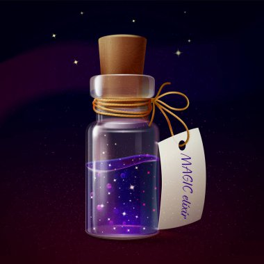 Cosmos iksiri vektör çizim