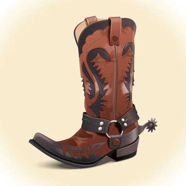 Cowboy boots vector illustration — Stock Vector