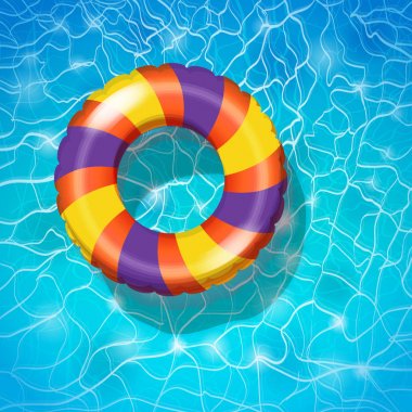  renk havuzu float, havuzu yüzük.