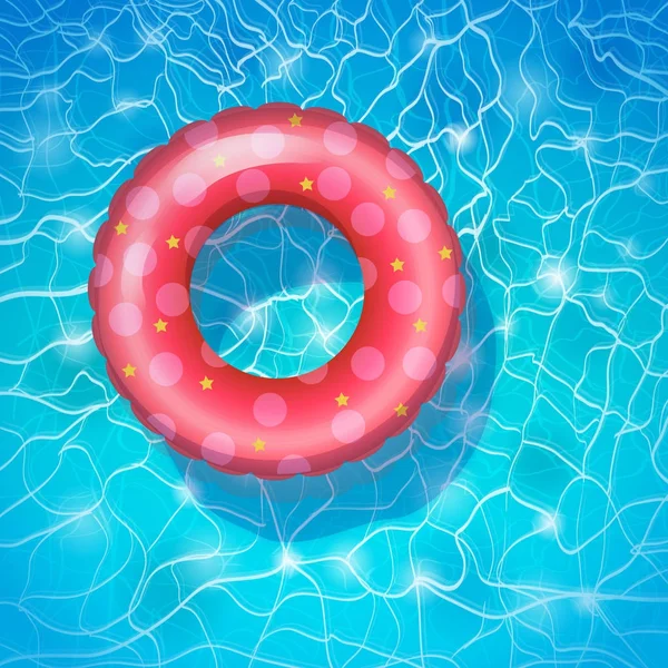 Pool float, pool ring — Stock Vector