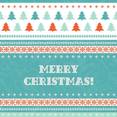 Merry crismas retro