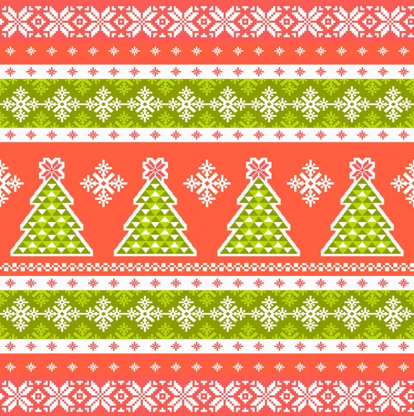 Fond de Noël tricoté — Image vectorielle