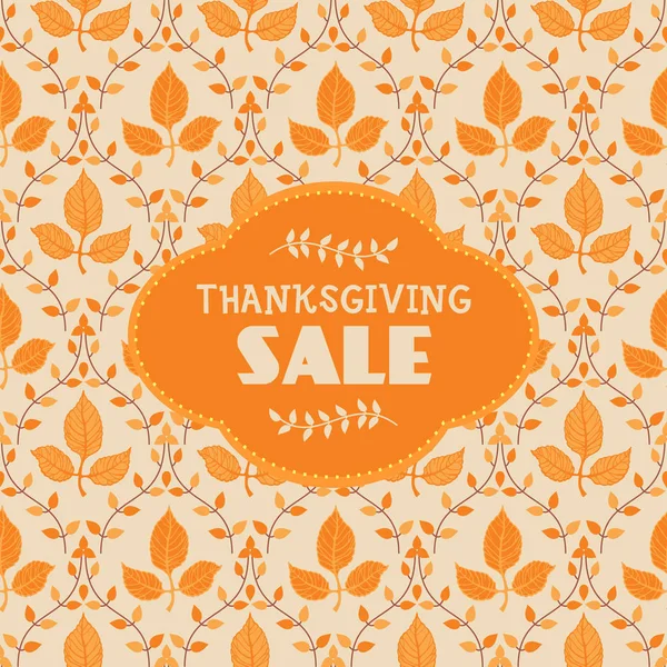 Осенняя распродажа в День Благодарения — стоковый вектор
