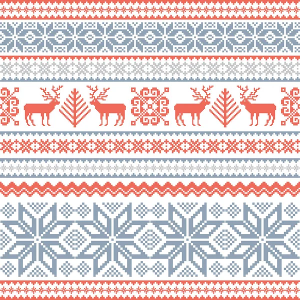 Fondo de Navidad con ciervos — Vector de stock