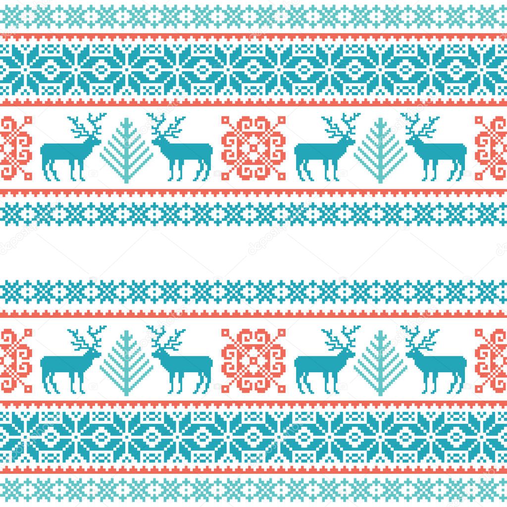 Christmas knitted pattern