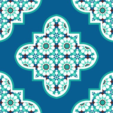 Quatrefoil Fas mozaik desen