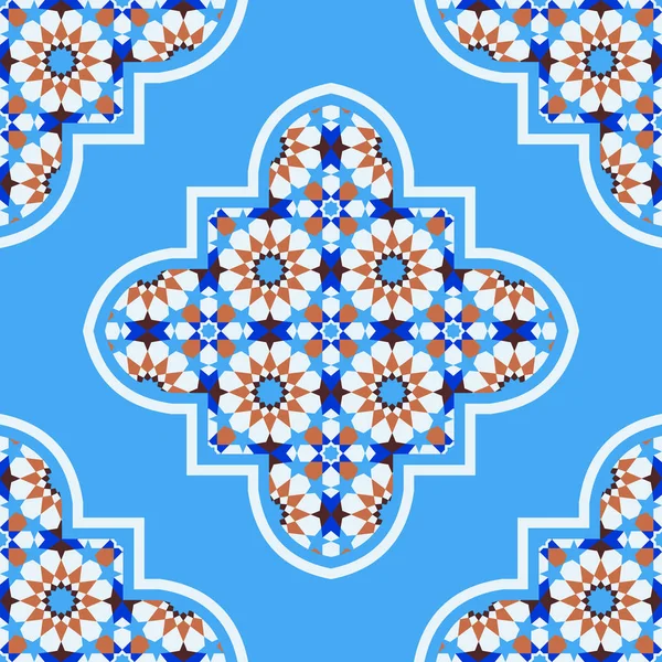 Mozaïek patroon in Marokkaanse stijl — Stockvector