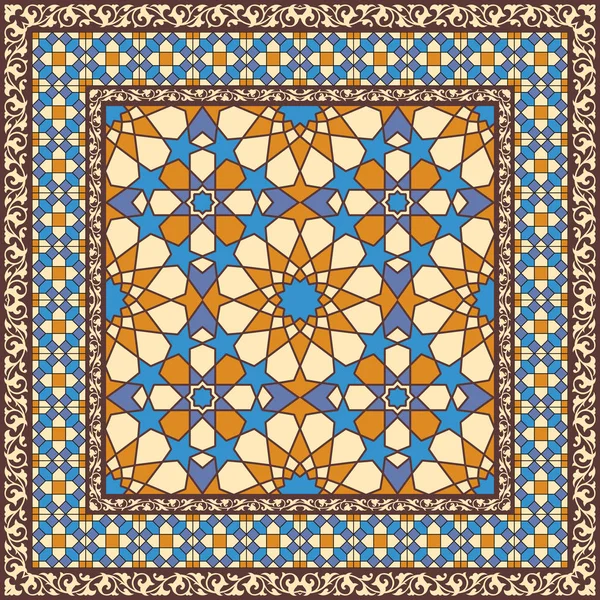 Motif ornemental dans un style arabe — Image vectorielle