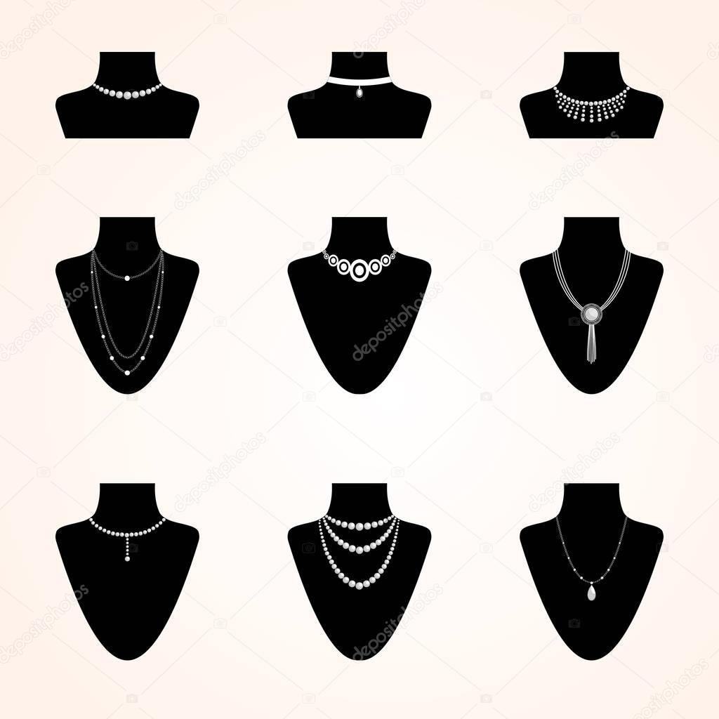 Collection of jewerly icons