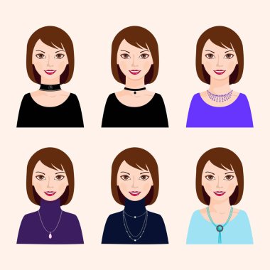 Fantazi mücevherler farklı türleri