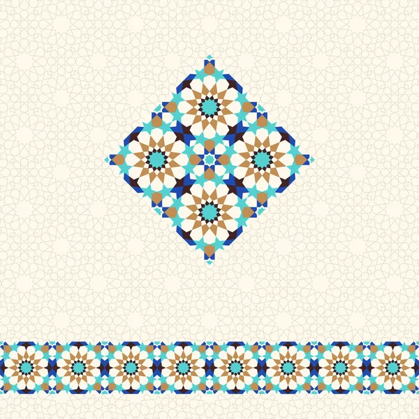 Sfondo geometrico astratto in stile arabo — Vettoriale Stock