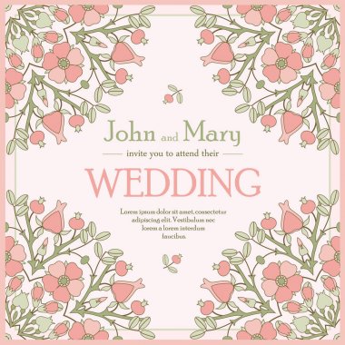 düğün davetiye kartı