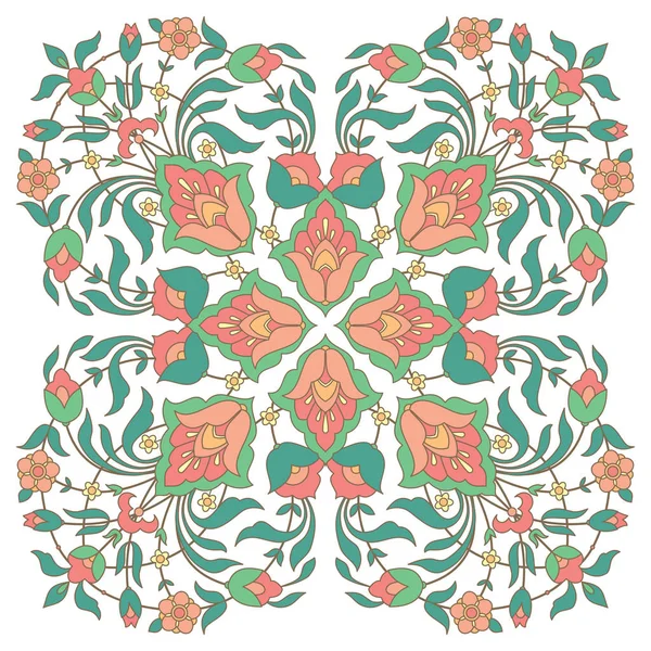 Diseño floral en estilo oriental — Archivo Imágenes Vectoriales