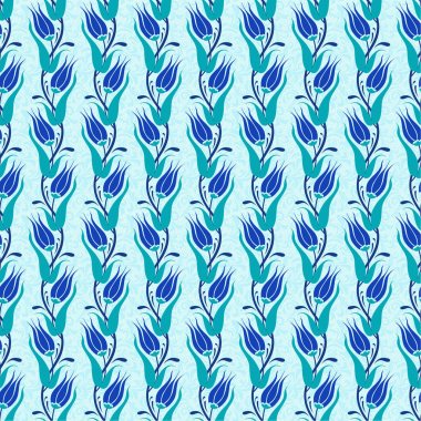 Dekoratif Lale seamless modeli