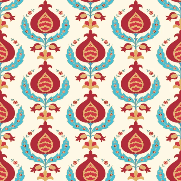 Fondo ornamental granate — Vector de stock