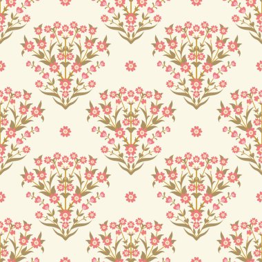 Yaz çiçekleri pembe çiçeklerin kusursuz desenleri