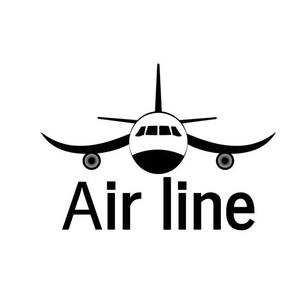 Air line.Vector illustration sky logo — Stock Vector