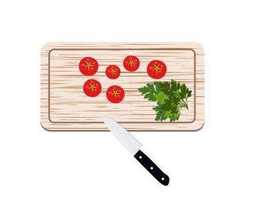 Ahşap tahta kesme gıda için