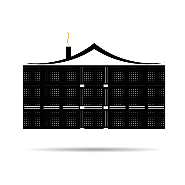 Evi logosu. Vektör çizim