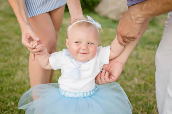 Happy Family Baby Daughter — Stock Photo, Image
