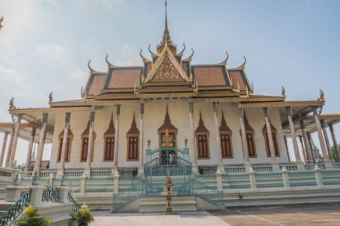 Phnom Penh, Kamboçya, Asya 'daki Kraliyet Sarayı' nın dışı.