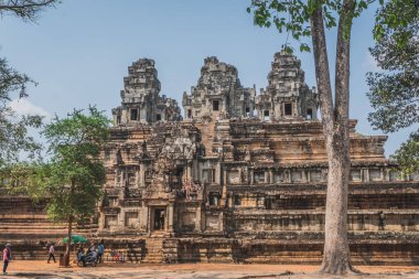 Antik Angkor Wat Panorama 'yı Mahvetti. Siem Reap, Kamboçya