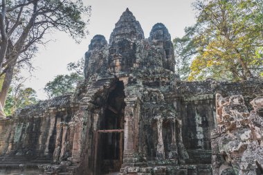 Antik Angkor Wat Panorama 'yı Mahvetti. Siem Reap, Kamboçya