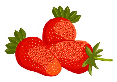 çilek yaprakları ile.