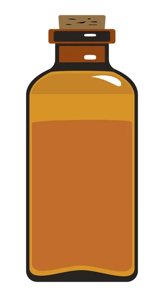 Medical bottle of dark glass. — Stock Vector