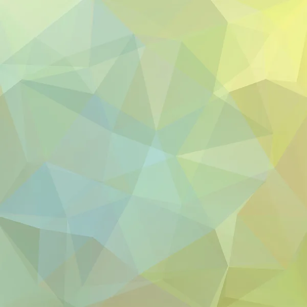 Abstrakter Mosaikhintergrund. Dreieck geometrischer Hintergrund. Designelemente. Vektorillustration. pastellgrün, gelbe Farben — Stockvektor