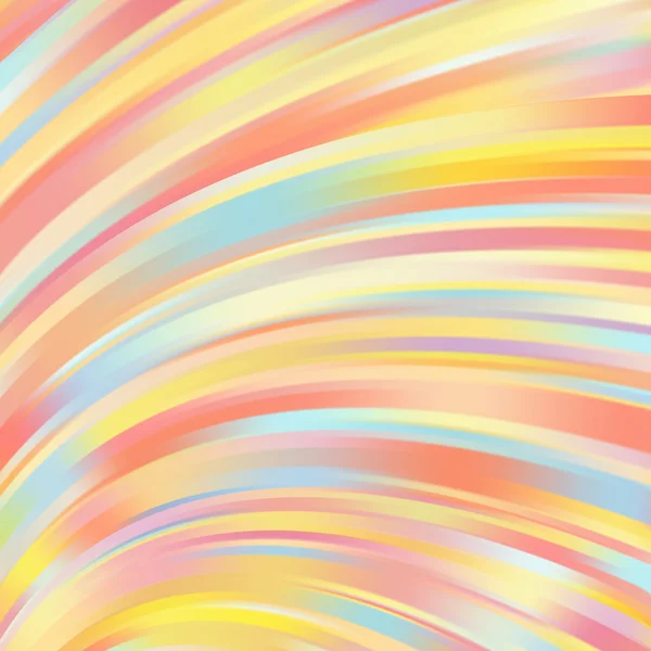 Fond de lignes lumineuses lisses colorées. Couleurs jaune, orange, bleu. Illustration vectorielle . — Image vectorielle