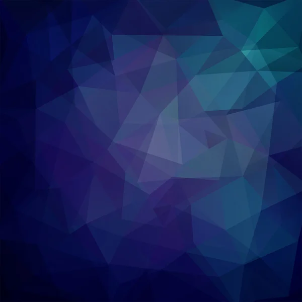 Tło wykonane z trójkątów. Ciemny niebieski kwadratowy kompozycji z kształtów geometrycznych. W EPS 10 — Wektor stockowy