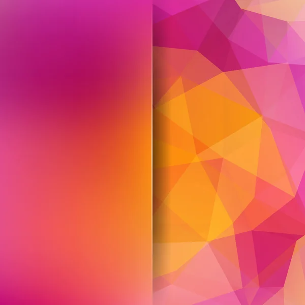 Abstrakter polygonaler Vektorhintergrund. bunte geometrische Vektorillustration. kreative Design-Vorlage. abstrakter Vektorhintergrund zur Verwendung im Design. rosa, gelbe Farben — Stockvektor