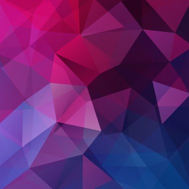 Soyut geometrik stil arka plan. Vektör illüstrasyon. Pembe, mavi renkler