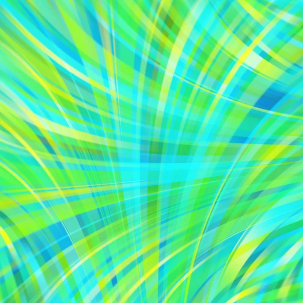 Vektorové ilustrace zeleném pozadí abstraktní s rozmazané světlo zakřivené čáry. Geometrické vektorové ilustrace. — Stockový vektor