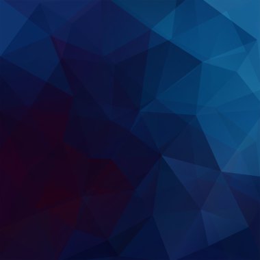 Soyut geometrik stili koyu mavi arka plan. Vektör çizim