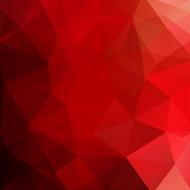 Soyut poligonal vektör arka plan. Kırmızı geometrik vektör çizim. Yaratıcı tasarım şablonu.