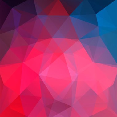 Poligonal vektör arka plan. Kullanılabilir kapak tasarımı, kitap tasarımı, Web sitesi arka plan. Vektör çizim. Pembe, mavi renkler