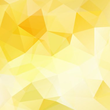 Sarı üçgenlerden oluşan bir arka plan. Geometrik şekilli kare bileşim. Eps 10