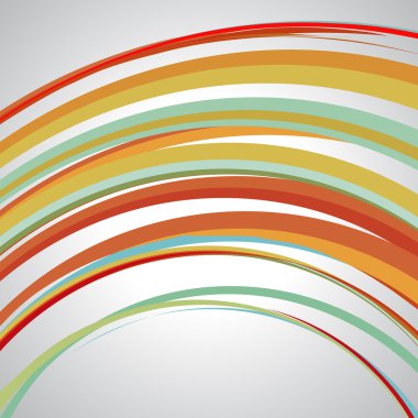 Çizgilerle soyut arka planı taşıma, vektör çizimi. Sarı, yeşil, turuncu renkler