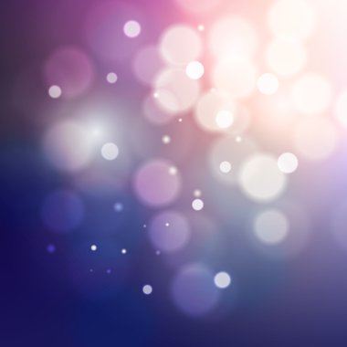 Mavi ve pembe bokeh glitter retro ufuk ışık arka plan, vektör çizim soyut