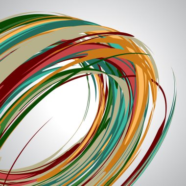 Çizgilerle soyut arka planı taşıma, vektör çizimi. Sarı, mavi, kırmızı, yeşil, bej renkler