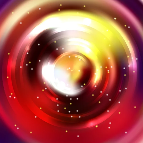 Fondo de círculo abstracto, diseño vectorial. Espiral brillante. El túnel de flujo de energía. Rojo, marrón, amarillo — Archivo Imágenes Vectoriales