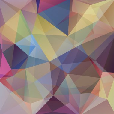 Soyut geometrik tarzı kahverengi arka plan. Vektör çizim