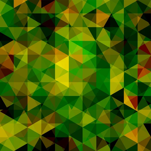 Abstract vector achtergrond met groene driehoekjes. Geometrische vectorillustratie. Creatieve ontwerpsjabloon. — Stockvector